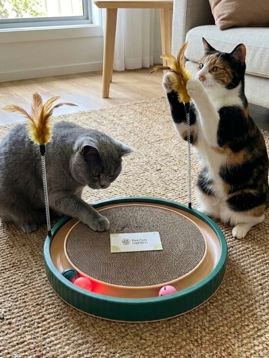 PetZen Garden Other - PetZen Garden NIB 3-in-1 Interactive 20-Inch Green Cat Scratcher Toy